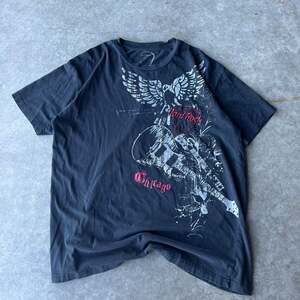 Vintage Hard Rock Cafe Chicago Eagle Guitar Graphic T-Shirt XL